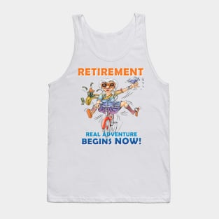 Embrace Retirement: Money, Wine, and Biking Tank Top